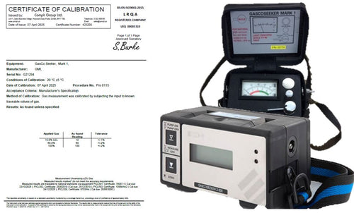 GasCo Seeker M1/MK2 Methane/LPG Service & Calibration