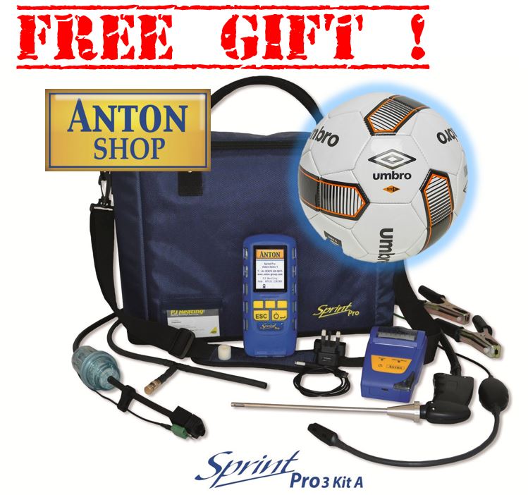 Anton Sprint Pro 3 Kit A Flue Gas Analyser - Football
