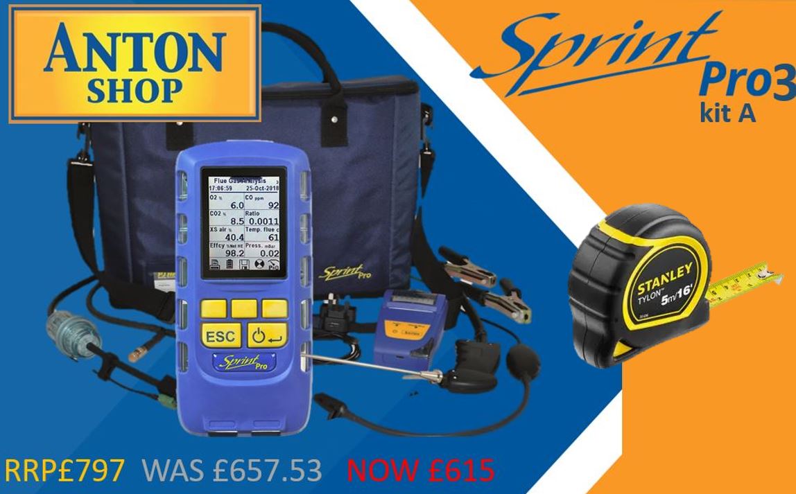 Anton Sprint Pro 3 Kit A Flue Gas Analyser – Anton-Shop.uk