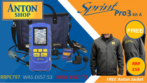 Anton Sprint Pro 3 Kit A Flue Gas Analyser FREE Sprint Pro Jacket